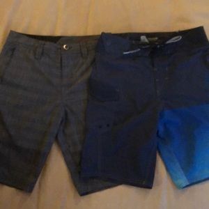 Bundle- 2 prs of Boys Volcom boardshorts- size 26